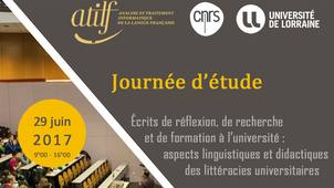 [Journée d'étude Littéracies universitaires] Anne Chateau : Le carnet de bord en apprentissage de l'anglais au niveau master : un outil au service de la réflexivité et du développement du sentiment d'efficacité