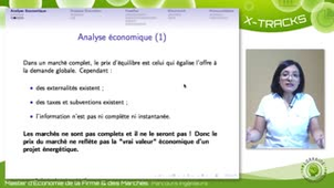 Economie de l'énergie - 2.2 Analyse économique (partie 2/3)