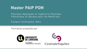 Master de Physique Appliquée et d'Ingénierie Physique