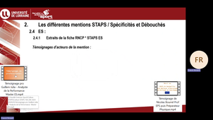 Staps (S1) Histoire générale des STAPS  Présentation des différentes filières Part.2_Pluralité sportive