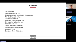 Erasmus : Presentation Faculty of law of Hasselt