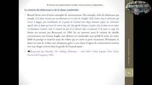 Sociologie des représentations: Séance 6 (deux heures) (Prof. J.-M. Seca)