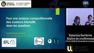 [Séminaire ATILF] Elisabeth Roussarie Delais (Université de Nantes) : Pour une analyse compositionnelle des contours intonatifs dans les questions