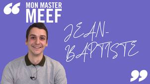 Mon Master MEEF - Jean-Baptiste, Professeur des Écoles