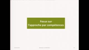 Focus sur l'approche par compétences (Philippe VATEL)