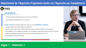 Déploiement de l'Approche-Programme basée sur l'Approche par Compétences