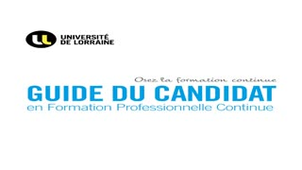 Le guide du candidat en formation professionnelle continue