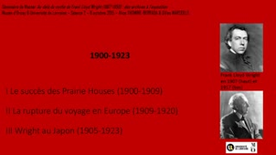 Séminaire F.L.Wright - Le succès des Prairie Houses - Alice THOMINE-BERRADA