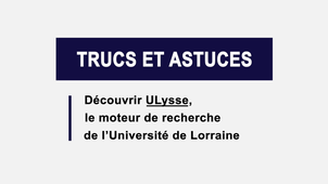 Tuto - Comment utiliser ULysse ?