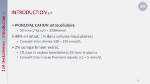 DES Anesthésie-Réanimation - DYSKALIEMIES (Benoit LONGERE)