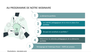 Webinaire 1 : S'approprier la démarche portfolio