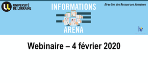 Webinaire sur ARENA à l'UL - 04/02/2020