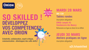So skilled ! Développez vos compétences avec ORION !
