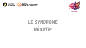 Le syndrome négatif