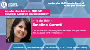 Remise des diplômes de doctorat et des prix de thèse -Ecole doctorale BIOSE