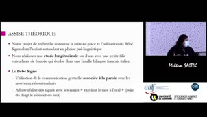 Impact de l'utilisation du Bébé Signe chez l'enfant entendant en phase pré-linguistique : état de l'art et méthodologie par Meltem SALTIK