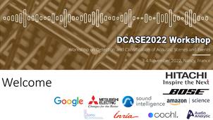 Welcome - DCASE2022 Workshop