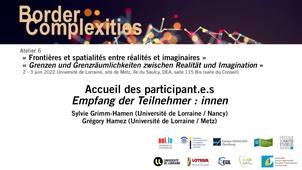 Frontières et spatialités entre réalités et imaginaires - Introduction à l'atelier 6 du séminaire 