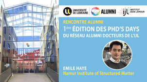 1ère édition des PhD’s Days du réseau alumni docteurs de l’IJL - pitch de Émile Haye