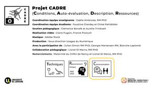 Feedback CADRE : communication