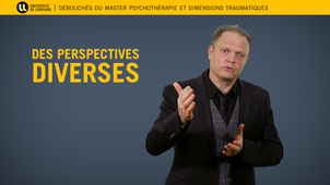 Les débouchés du MASTER Psychothérapie et Dimensions traumatiques