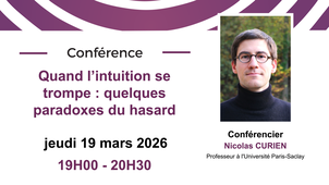 Quand l’intuition se trompe : quelques paradoxes du hasard - Nicolas Curien