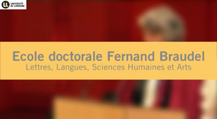Cérémonie de rentrée solennelle de l'Université de Lorraine 2014 - Ecole doctorale Fernand Braudel