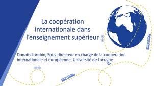 La coopération internationale dans l’enseignement supérieur