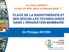 Place de la radiothérapie et des nouvelles technologies dans l'irradiation mammaire