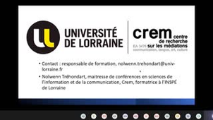 Nolwenn Tréhondart présente le parcours MEEF Pratiques Numériques en Éducation