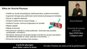 Gestion du Stress et de la performance - 08 - L'activité physique pour lutter contre le stress