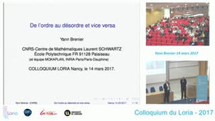 Yann Brenier : de l'ordre au désordre et vice versa