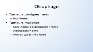 UE13 App. Dig. FGSM2 - Ana Path - 3. Pathologie tumorale A tube digestif - G Gauchotte 2020