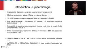 ECN 037 - Stérilité du couple - CAT de la 1e Consultation