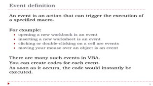 VBA Part 4-Programming Events