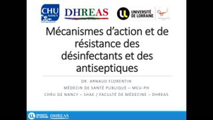 Replay DUPIAS 21-22 Mécanisme de résistance aux désinfectants et antiseptiques
