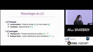 ACQUISITION DU LEXIQUE, DE LA SYNTAXE ET DE LA MORPHOLOGIE - Présidente de session par SAUERBREY Alice