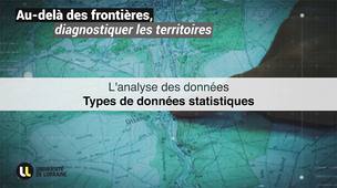 Types de données statistiques - Cours n°1 - Thème n°3 - MOOC Diagnostiquer les territoires