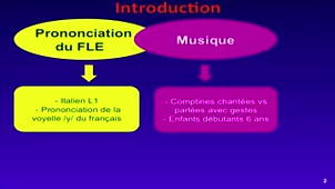 Apport des comptines pour la prononciation du /y/ français chez des enfants italophones : une étude perceptive pilote