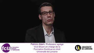 Témoignage de Patrice Adam - Université de lorraine
