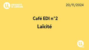 Café EDI n°2 - Laïcité