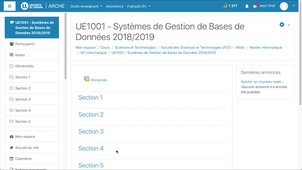 Tutoriel ARCHE : créer un espace de cours