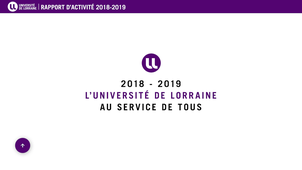 Rapport d'activité 2018-2019 - Université de Lorraine