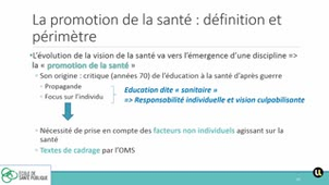 Partie 2 - Promotion de la santé, prévention, éducation pour la santé  une introduction - Joelle_Kivits