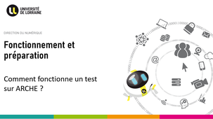 Construire un test sur ARCHE - Les étapes clés