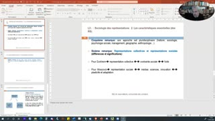 Sociologie des représentations: Séance 1.2. (une heure) (Prof. J.-M. Seca)