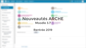 Nouveautés ARCHE - mise à jour juillet 2019