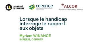 Lorsque le handicap interroge le rapport aux objets