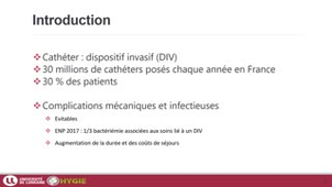 Replay DUPIAS 21-22 Prévention des infections liées aux cathéters