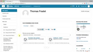 Tutoriel ARCHE acc der la plateforme